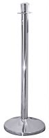 Absperrpfosten, mit Konus als Abschluss, Edelstahl, D: 5 cm, H: 95 cm Absperrpfosten, mit Konus als Abschluss, Edelstahl, D: 5 cm, H: 95 cm