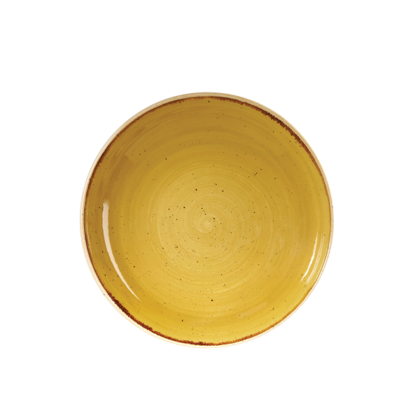 Churchill, Stonecast : Mustard Seed Yellow - Teller tief Coup, 24,8 cm/ 1,11 ltr.