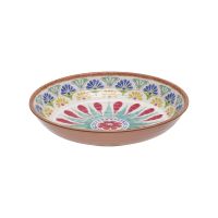 Schale ARABESQUE, Melamin, D: 22,5 cm, H: 4,5 cm, I: 0,7 ltr., innen: Dekor, aussen: Terrakottaoptik Schale ARABESQUE, Melamin, D: 22,5 cm, H: 4,5 cm, I: 0,7 ltr., innen: Dekor, aussen: Terrakottaoptik