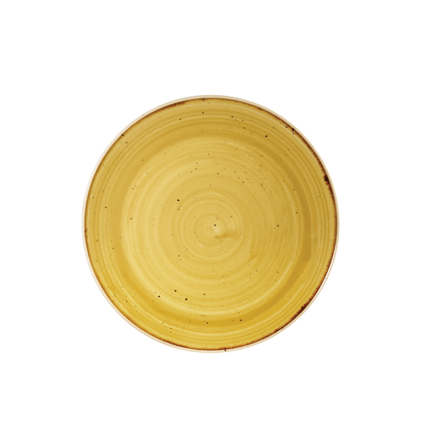 Churchill, Stonecast : Mustard Seed Yellow - Teller flach Coup, 21,7 cm