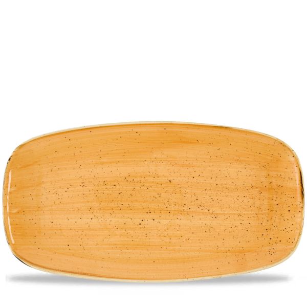 Churchill, Stonecast : Tangerine - Chefs Platte rechteckig, 35 x 18,9 cm