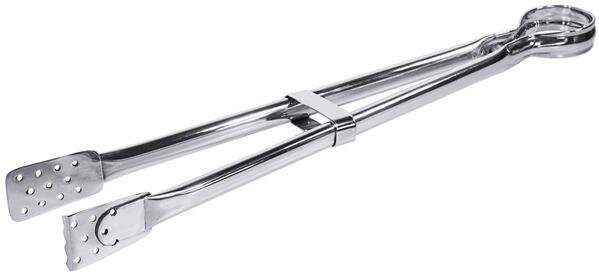 Grillzange, gezahnt, Edelstahl, L: 53 cm