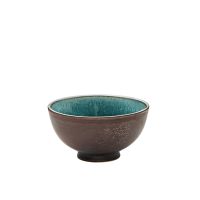 Playground, Steinzeug - Reisbowl, used look, braun/ grün, 12 cm/ 0,27 ltr. Playground, Steinzeug - Reisbowl, used look, braun/ grün, 12 cm/ 0,27 ltr.