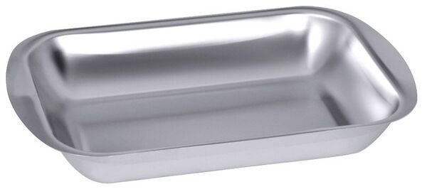 Schale rechteckig, EdSt. 18/10, seidenmatt poliert, 37,5 x 27 x 5 cm, I: 3,3 ltr.