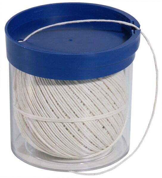 Bratenschnur im Spender, weiss, Polyester, L: 150 m