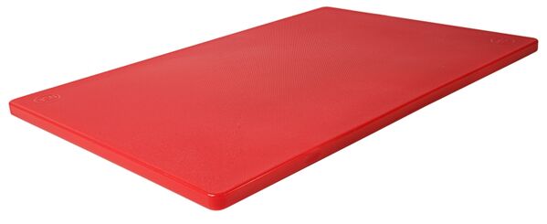 Schneidbrett, HDPE, mit Füßchen, 45 x 30 cm, rot