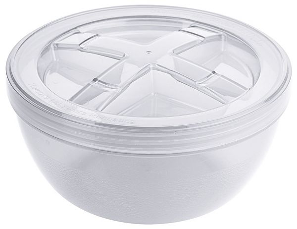 Eco-Takeout : Mehrweg- Suppenbehälter inkl. Dkl., weiss, D: 16,5 cm x H: 8,5 cm/ 0,95 ltr.
