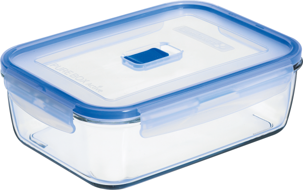 Luminarc, Pure Box Active - Vorratsdose, rechteckig, 24,1 x 17,7 cm/ 1,97 ltr.