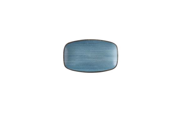Churchill, Stonecast Raw : Teal Vellum - Chefs Platte rechteckig, 20 x 12,1 cm
