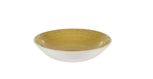 Churchill, Stonecast : Mustard Seed Yellow - Teller tief Coup, 18,2 cm/ 0,43 ltr.
