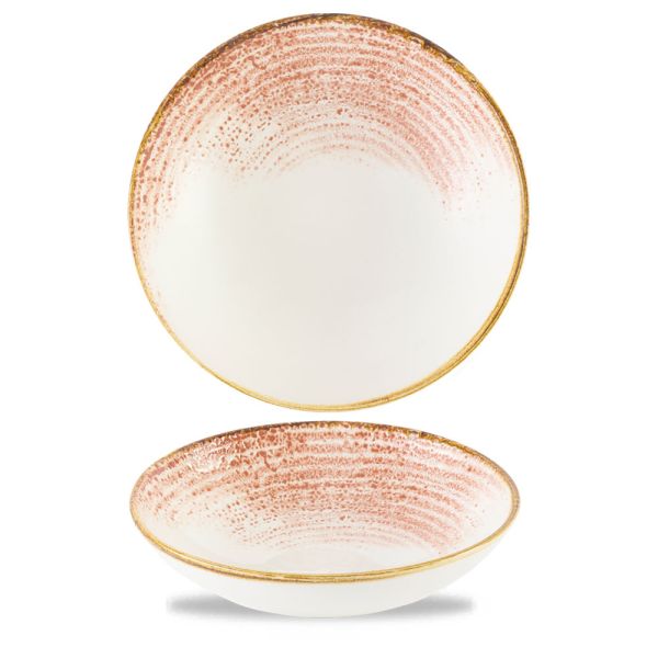 Churchill, Homespun Accents : Coral - Teller tief Coup, 24,8 cm/ 1,11 ltr.