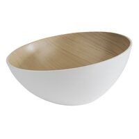 Schale FRIDA, D: 28,5 cm, H: 10 / 14 cm, Melamin, innen: Holzoptik Schale FRIDA, D: 28,5 cm, H: 10 / 14 cm, Melamin, innen: Holzoptik