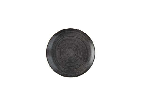 Churchill, Stonecast Raw : Black Vellum - Teller flach Coup, 21,7 cm