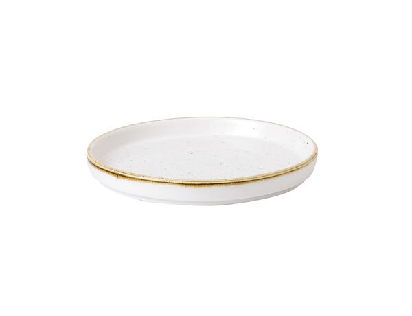 Churchill, Stonecast : Barley White - Teller flach m. erhöhten Rand, 15,7 x 2 cm