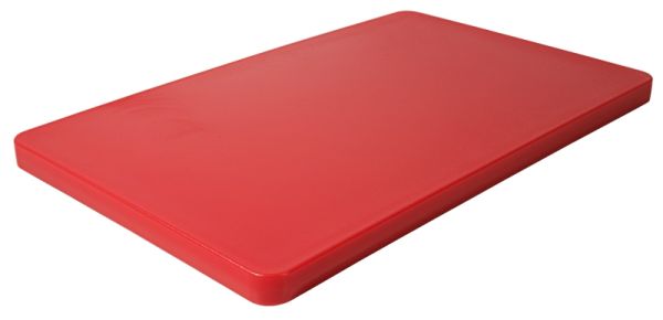 Schneidbrett GN 1/1, HDPE, mit Füßchen, 53 x 32,5 cm, rot