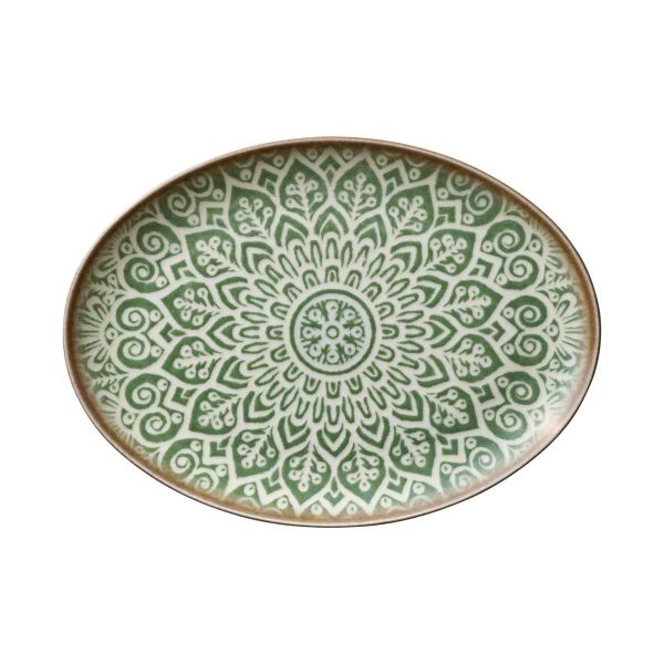 Heart & Soul, Soulmate : Jade - Platte oval coup, 32 x 24 cm