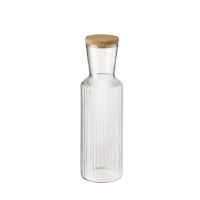 Glaskaraffe LINES, Glas, Korkdeckel, D: 9 cm, H: 27,5 cm, I: 1 Liter Glaskaraffe LINES, Glas, Korkdeckel, D: 9 cm, H: 27,5 cm, I: 1 Liter