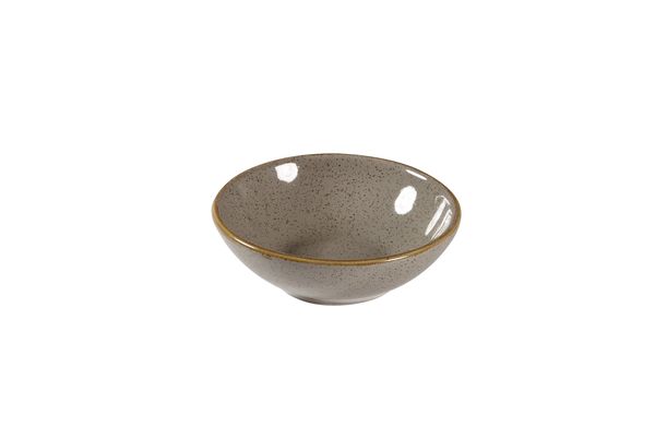 Churchill, Stonecast : Peppercorn Grey - Schale flach, 11,6 cm/ 0,2 ltr.