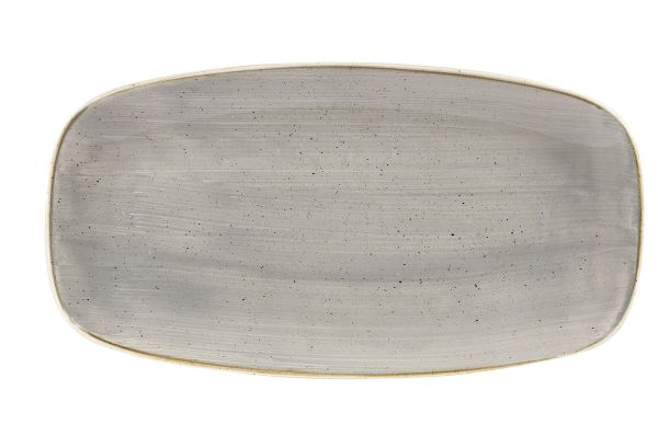 Churchill, Stonecast : Peppercorn Grey - Chefs Platte rechteckig 35,5 x 18,9 cm