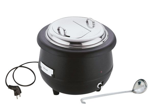 Elektrischer Suppentopf D: 40 cm, H: 37 cm, I: 10 ltr., Aluminium / Edelstahl / PP, 400 - 450 W