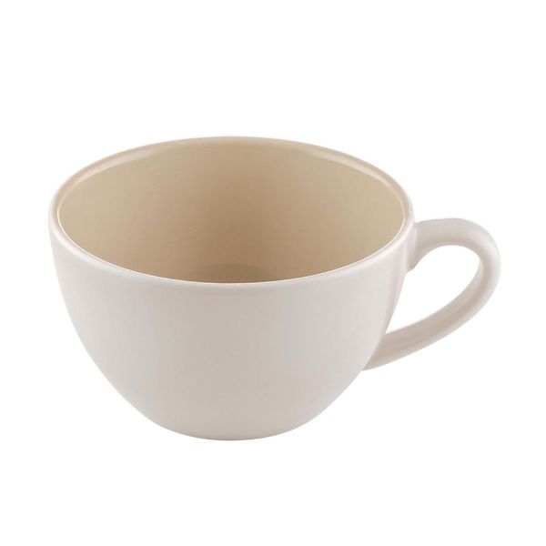 Bauscher, Sandstone : Dekor 700561 Beige Uni - Latte Macchiato-Obere nieder 0,45 ltr.