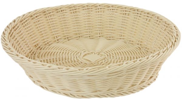 Korb, rund, Maß: 38 cm, H: 8,5 cm