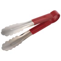 Universalzange, Edelstahl, PVC, Länge: 24 cm, Griff: rot, matt beschichtet Universalzange, Edelstahl, PVC, Länge: 24 cm, Griff: rot, matt beschichtet