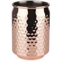Becher COOL, D: 7,5 cm, H: 10,5 cm, 18/8 Edelstahl, Kupfer-Look, gehämmerte Oberfläche Becher COOL, D: 7,5 cm, H: 10,5 cm, 18/8 Edelstahl, Kupfer-Look, gehämmerte Oberfläche