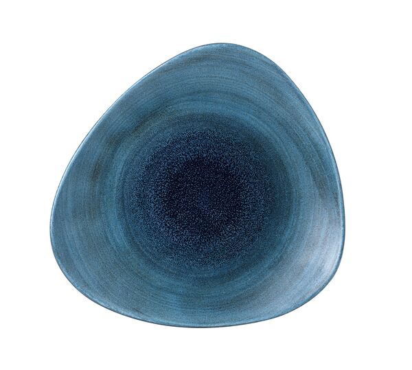 Churchill, Stonecast Aqueous : Lagoon - Teller flach dreieckig, 28,5 cm