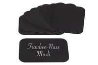 Beschriftungskarten 10er Set, 7,5 x 5 cm, Stärke: 0,4 mm, PVC, schwarz Beschriftungskarten 10er Set, 7,5 x 5 cm, Stärke: 0,4 mm, PVC, schwarz