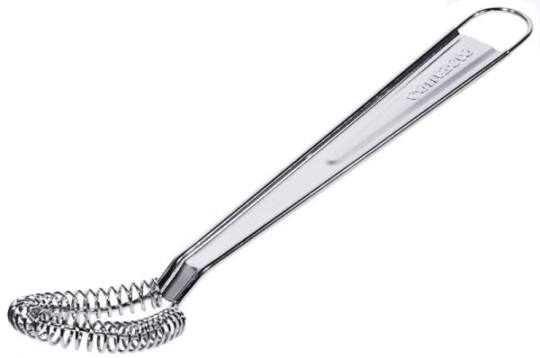 Mini-Spiralbesen, mit Aufhängeöse, Edelstahl, L: 20 cm