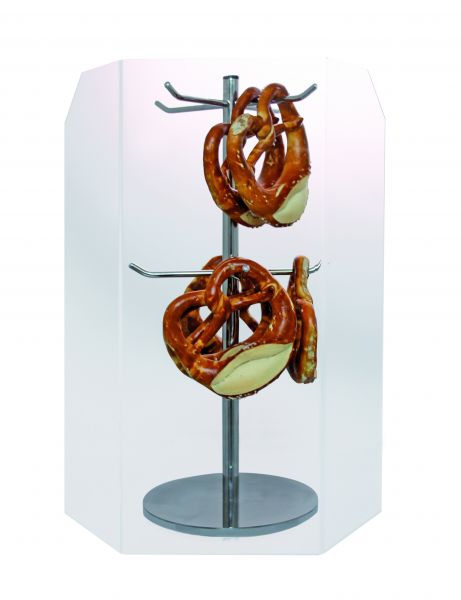 Spuckschutz für Brezelständer, farblos, 370 x 3mm, H: 500 mm