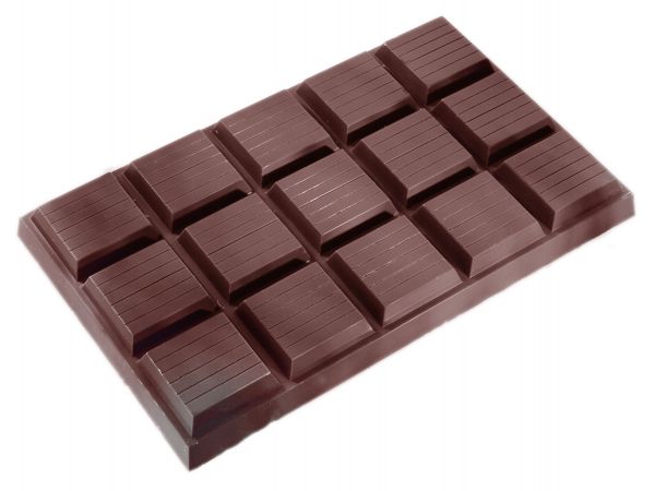 Schokoladen- Form, 275 x 175 mm, 1 x 1 Stück 250 x 160 x 25 mm