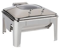 Chafing Dish GN 2/3 Easy Induction, 42 x 41 cm, H: 30 cm, Edelstahl, 1 Gestell, 1 Wasserbecken Chafing Dish GN 2/3 Easy Induction, 42 x 41 cm, H: 30 cm, Edelstahl, 1 Gestell, 1 Wasserbecken