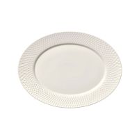 Bauscher, Purity Reflections : Platte oval Fahne, bonewhite, uni, 33 x 24 cm Bauscher, Purity Reflections : Platte oval Fahne, bonewhite, uni, 33 x 24 cm