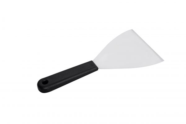 Spachtel, Edelstahl, 120 mm, harter Griff (schwarz)