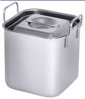 Bain-Marie-Einsatz 3,5 l Serie B / mittel, I: 0,5 ltr., 15,5 x 15,5 x 16 cm Bain-Marie-Einsatz 3,5 l Serie B / mittel, I: 0,5 ltr., 15,5 x 15,5 x 16 cm