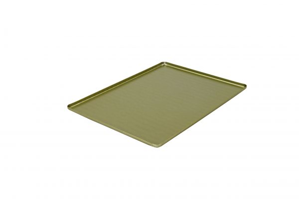 Ausstell-, Thekenblech champagner, Alu, eloxiert, 300 x 400 x 10 mm