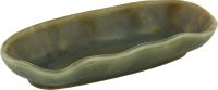 Playground, Steinzeug - NAMI : Platte, oval, olive, 15 x 7 cm Playground, Steinzeug - NAMI : Platte, oval, olive, 15 x 7 cm