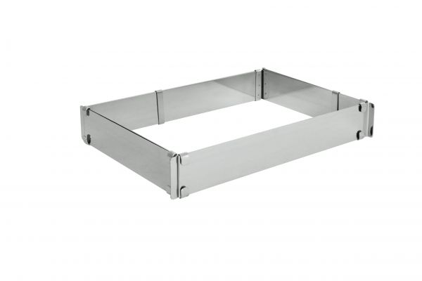 Backrahmen verstellbar, Edelstahl, min. 216 x 310 x 50 mm, max. 405 x 605 x 50 mm