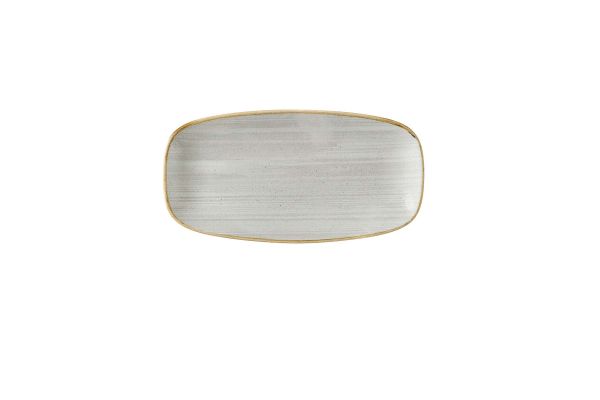 Churchill, Stonecast Raw : Grey Vellum - Chefs Platte rechteckig, 29,8 x 15,3 cm