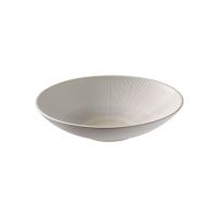 Schale, BLUSH, Melamin, I: 2,2 Liter, D: 30 cm, H: 7 cm, Fb. weiss-beige Schale, BLUSH, Melamin, I: 2,2 Liter, D: 30 cm, H: 7 cm, Fb. weiss-beige