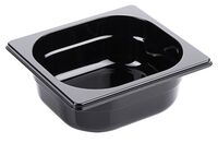 GN-Behälter 1/6, Polycarbonat schwarz, 17,6 x 16,2 cm Tiefe: 65 mm, I: 0,85 ltr. GN-Behälter 1/6, Polycarbonat schwarz, 17,6 x 16,2 cm Tiefe: 65 mm, I: 0,85 ltr.
