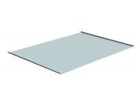 Backblech, 2 Seiten 70°, lange Seite offen, Aluminium, ohne Lochung, 580 x 780 x 10 mm Backblech, 2 Seiten 70°, lange Seite offen, Aluminium, ohne Lochung, 580 x 780 x 10 mm