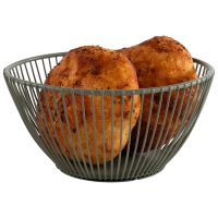 Vorschau: Korb SVART, Metall, D: 17,5 cm, H: 8 cm, Farbe: smoke green Vorschau: Korb SVART, Metall, D: 17,5 cm, H: 8 cm, Farbe: smoke green