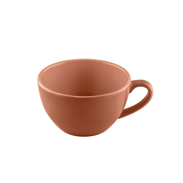 Bauscher, Sandstone : Dekor 700666 Orange Uni - Cappuccino-Obere nieder 0,25 ltr.