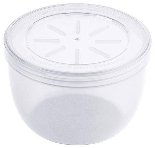 Eco-Takeout : Mehrweg- Suppenbehälter inkl. Dkl., weiss, D: 11 cm x H: 7,5 cm/ 0,47 ltr.