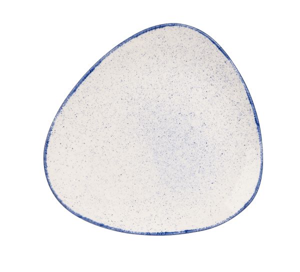 Churchill, Stonecast Hints : Indigo Blue - Teller flach dreieckig, 28,5 cm