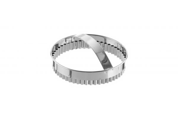Ausstecher Rund, gezackt 120 mm, Höhe: 30 mm, Edelstahl