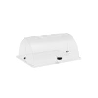 GN 1/2 Rolltophaube, Acryl , schwarzer Griff, 32,5 x 26,5 x 15 cm GN 1/2 Rolltophaube, Acryl , schwarzer Griff, 32,5 x 26,5 x 15 cm